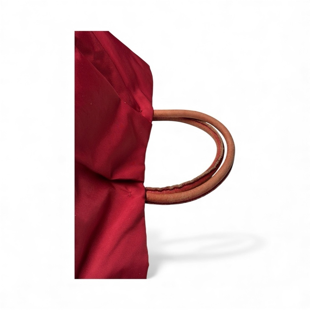 Prada Fiocco Bow Tessuto/Nylon Tote Bag Red - Picture 14 of 14